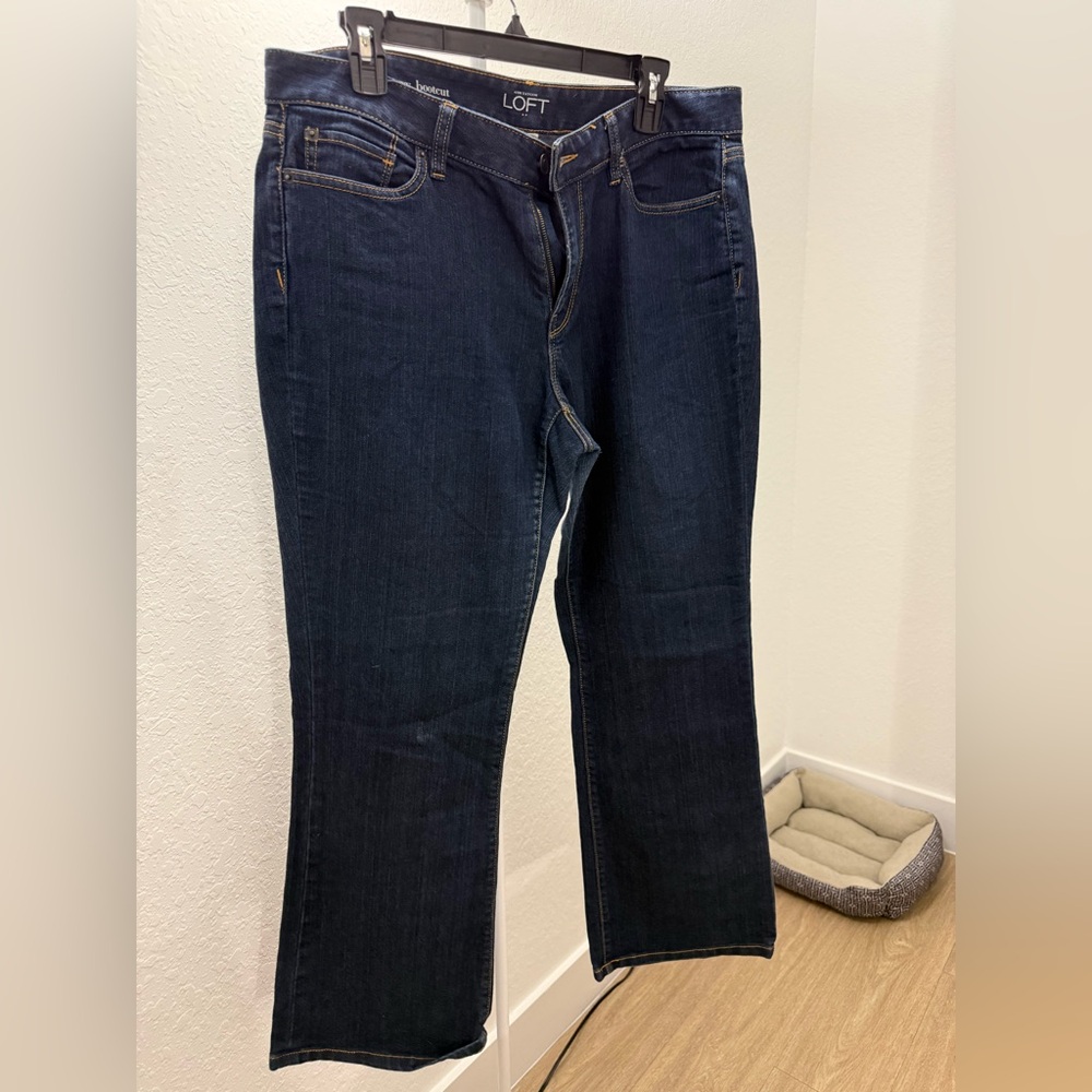 LOFT Women's Deep Indigo Boot Cut Jeans